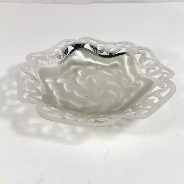 Vintage 1974 WMF Ikora 8" Silver Plated Three-Legged Bowl Made in Germany