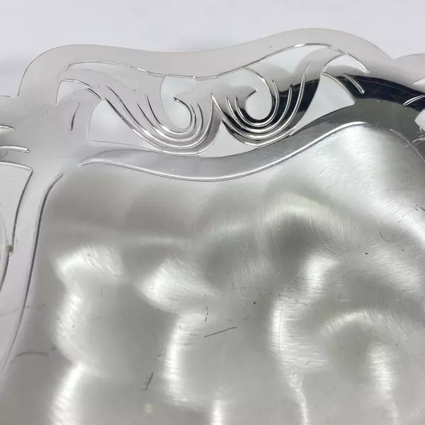 Vintage 1974 WMF Ikora 8" Silver Plated Three-Legged Bowl Made in Germany