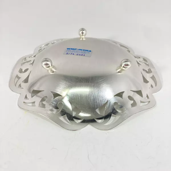 Vintage 1974 WMF Ikora 8" Silver Plated Three-Legged Bowl Made in Germany