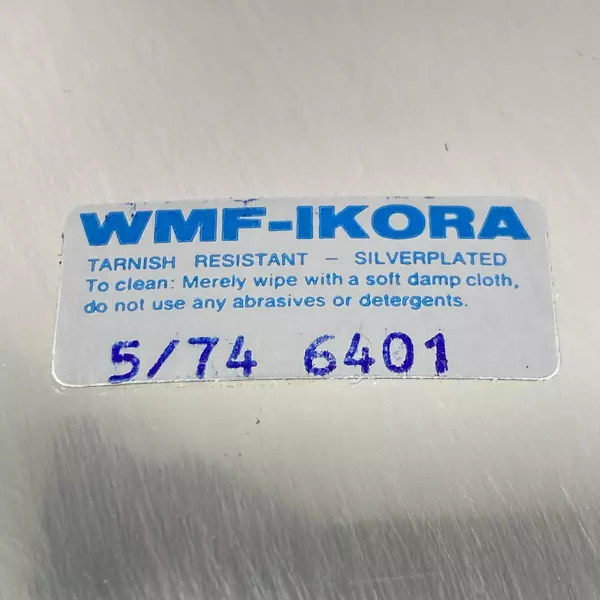 Vintage 1974 WMF Ikora 8" Silver Plated Three-Legged Bowl Made in Germany