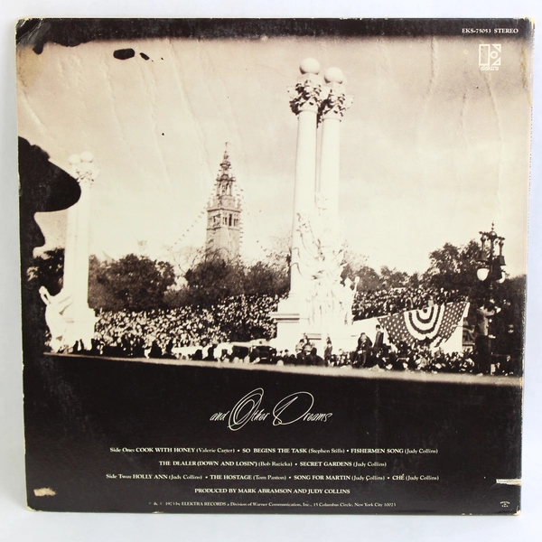 Judy Collins True Stories And Other Dreams 12" Vinyl 1973 Elektra