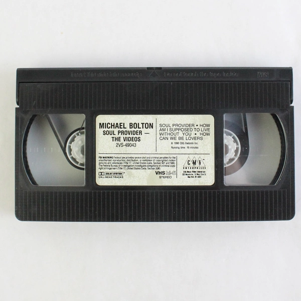 Michael Bolton Soul Provider: The Videos VHS Tape 1990