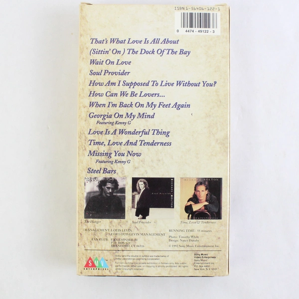 Soul & Passion VHS Video Michael Bolton 1992