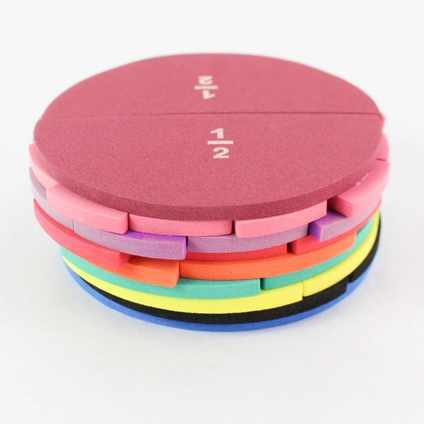 Sealed Lot of 2 Foam Fraction Circle Sets - 102 pcs Math Learning Tools