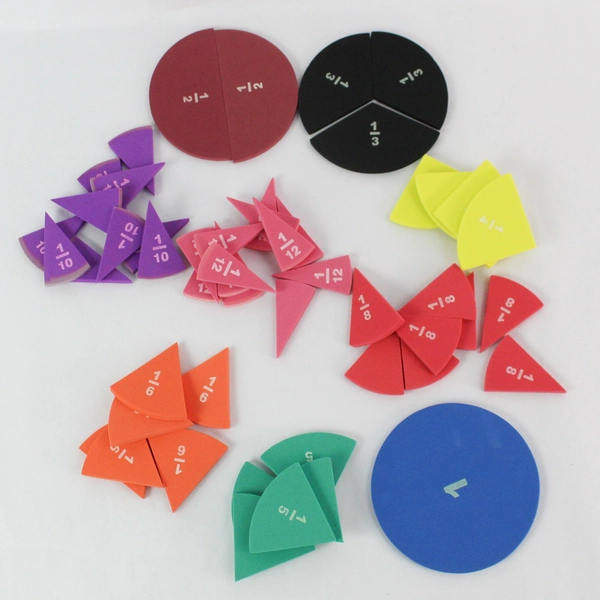 Sealed Lot of 2 Foam Fraction Circle Sets - 102 pcs Math Learning Tools