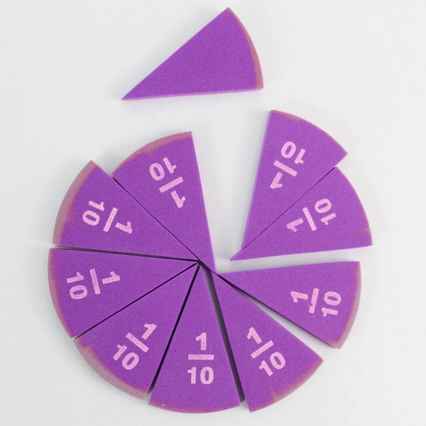 Sealed Lot of 2 Foam Fraction Circle Sets - 102 pcs Math Learning Tools