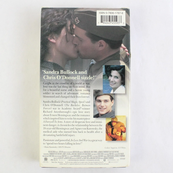 In Love and War Chris O'Donnell Sandra Bullock Ernest Hemmingway's Film 1996