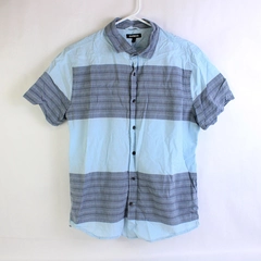 Express Short Sleeve Button Up Men's Size M Two Tone Blue