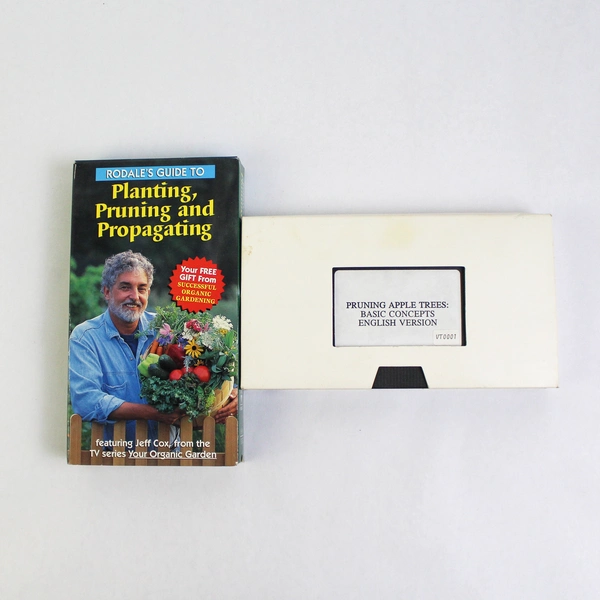 Set of 2 VHS Tape Pruning Planting Propagating Apple Rodale Jeff Cox