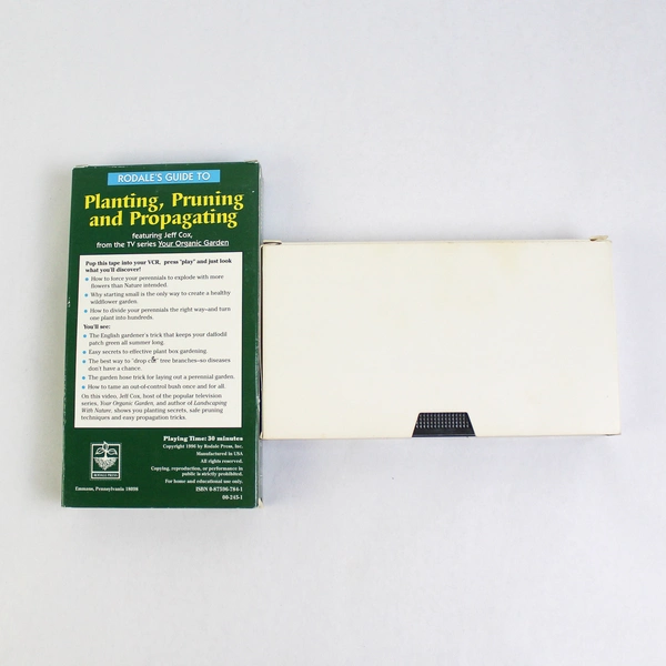 Set of 2 VHS Tape Pruning Planting Propagating Apple Rodale Jeff Cox
