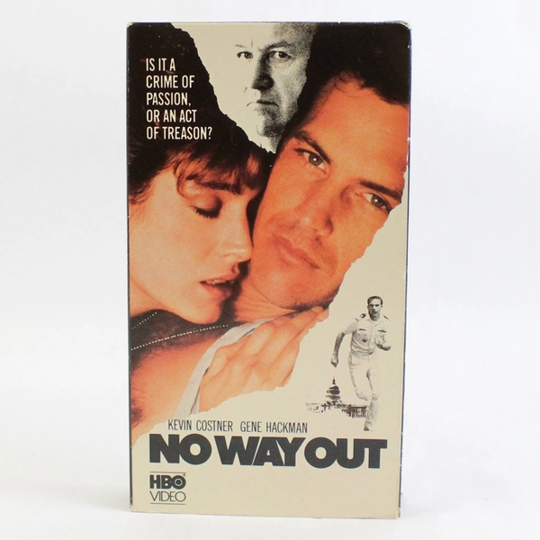 No Way Out VHS Video Kevin Costner Gene Hackman Sean Young 1987