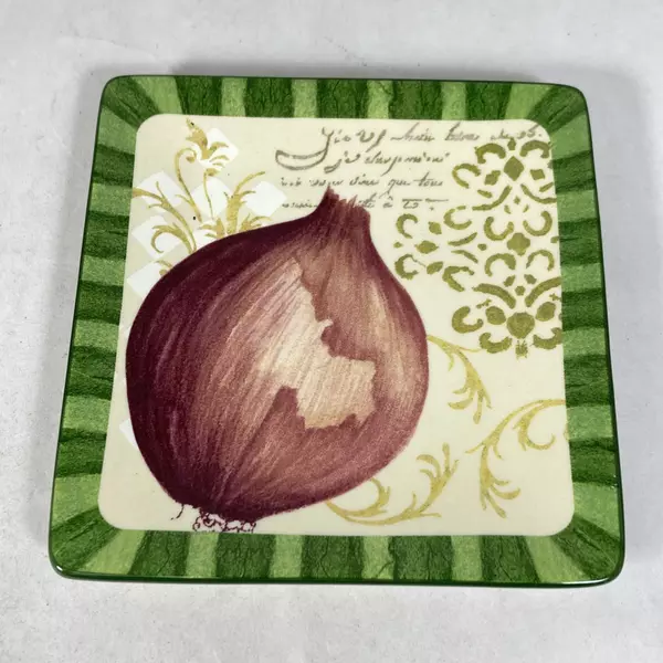 Oneida Fresca 4-Piece Snack Plate Set by Susan Zulauf Vegetable Design