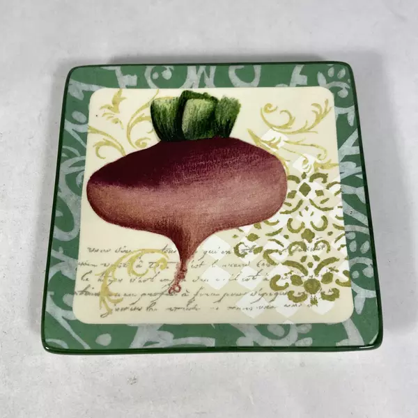 Oneida Fresca 4-Piece Snack Plate Set by Susan Zulauf Vegetable Design