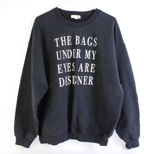 Ten Sixty Sherman Black Pullover Sweatshirt Women's Size XL