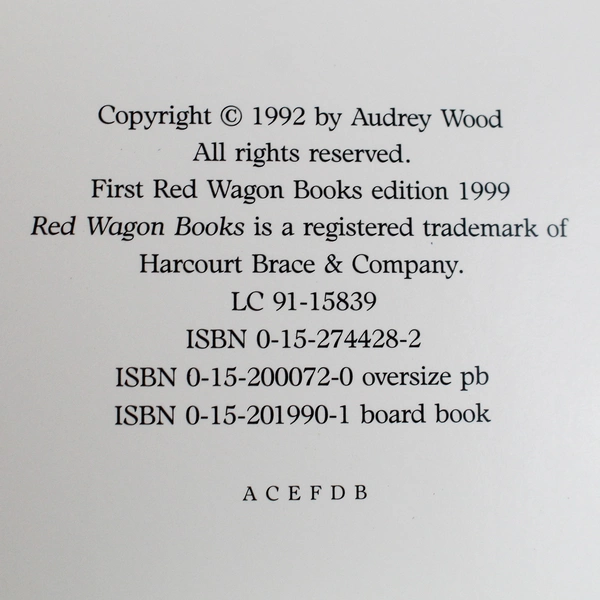 Silly Sally Board Book by Audrey Wood, 1999 Edition, Good Condition