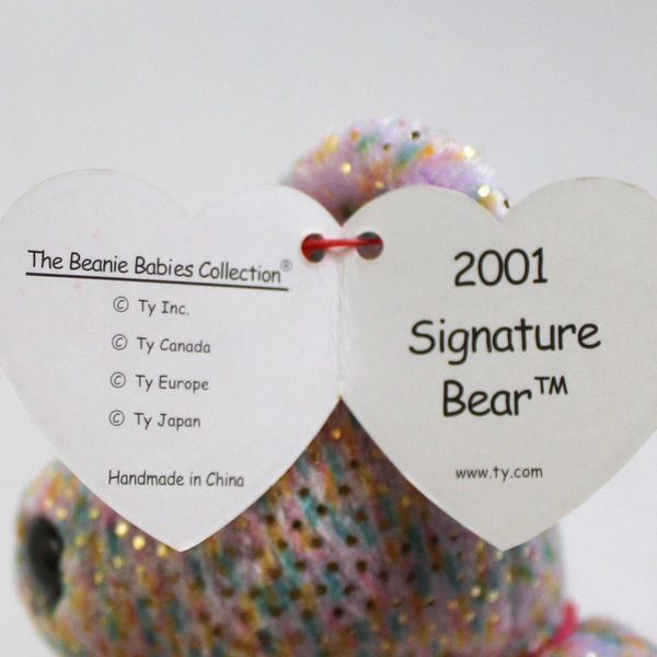 TY Beanie Baby 2001 Signature Bear With Tag Plush Toy