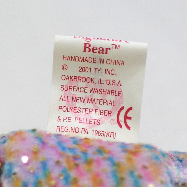 TY Beanie Baby 2001 Signature Bear With Tag Plush Toy