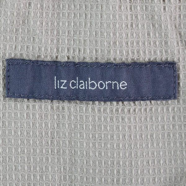 Liz Claiborne Beige Sleeveless Top Sz 14W Waffle Pullover Tank Shell