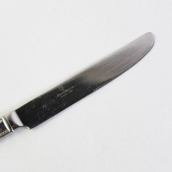 Lot of 9 Reed & Barton New French Solid Knife Copley Dot Dash Stainless Steel