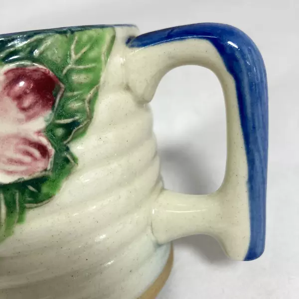Vintage Ceramic Creamer Occupied Japan Floral Embossed Design