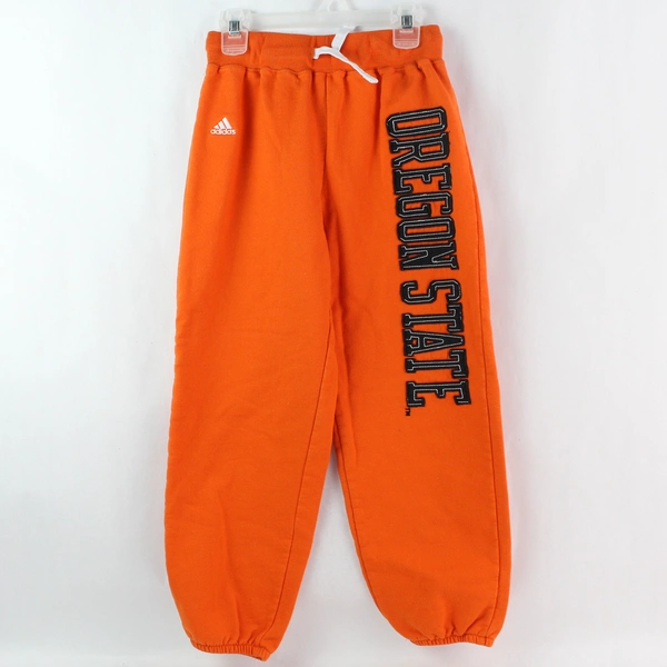 Adidas Oregon State Orange Drawstring Sweatpants Youth M 10-12 Good Condition