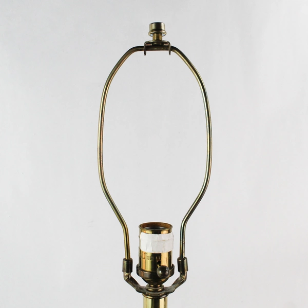 Ethan Allen Brass Table Lamp Verdigris Turquoise As Is Switch Not Working