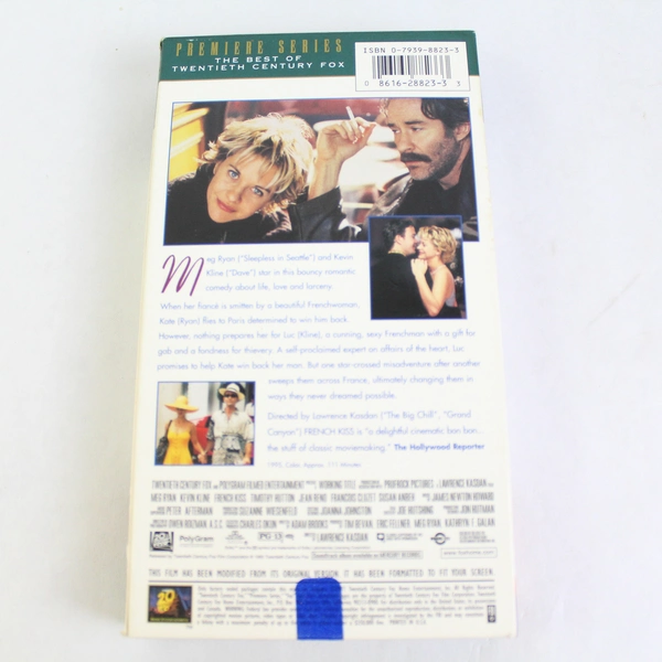 French Kiss VHS Video, Meg Ryan and Kevin Kline, 1995 