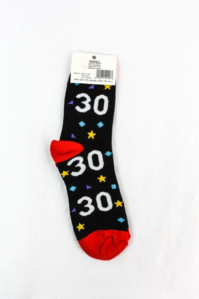 Papel Freelance Turning 30 Birthday Socks Adult NWT - Fun Gift for Him/Her