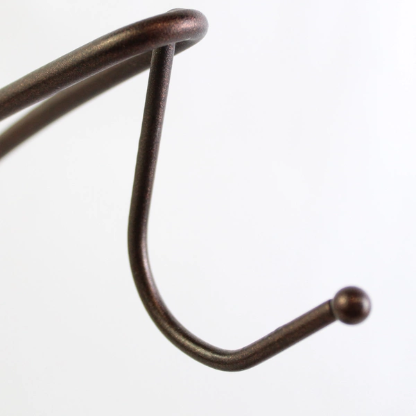 Metal Floral Shaped Fruit Vegetable Basket With Banana Hanger