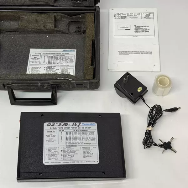 Thomas & Betts E-Z-Coder Wire Marker Printer WD-25P