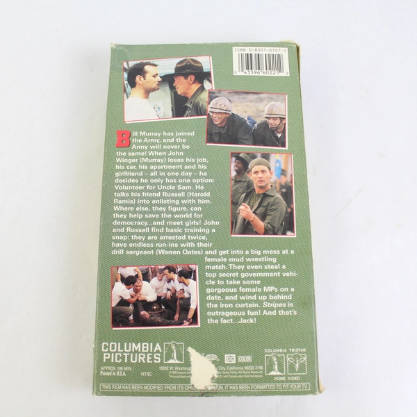 Stripes VHS Video, Bill Murray, 1987