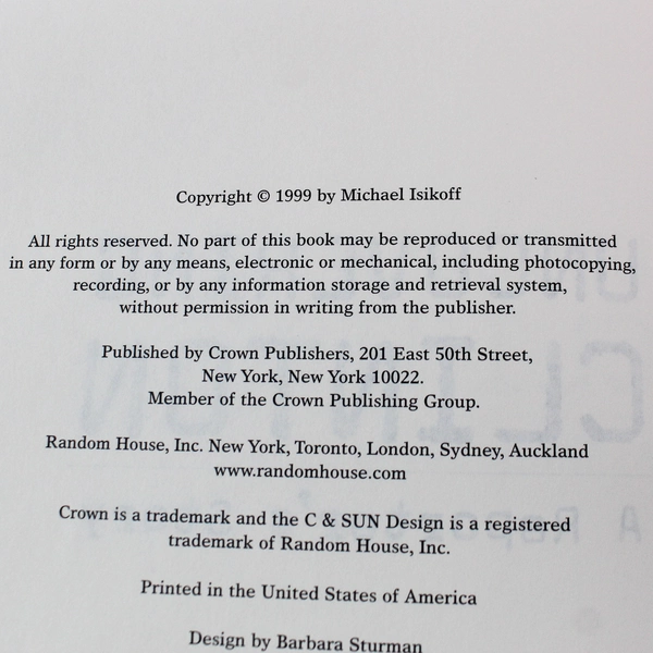 Uncovering Clinton: A Reporter's Story by Michael Isikoff 1999 Hardcover