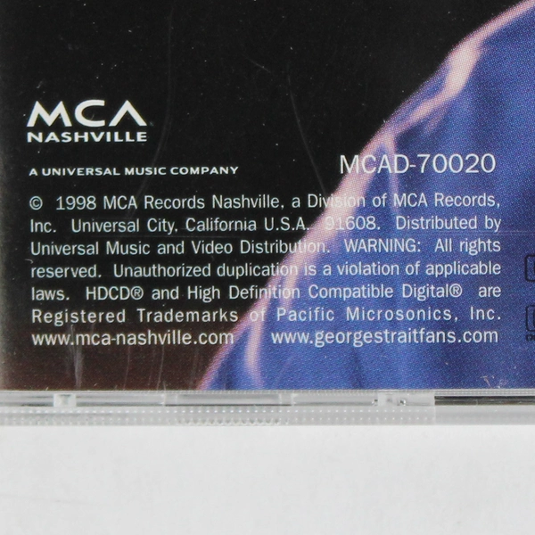 George Strait One Step At A Time Music CD 1998 MCA Nashville