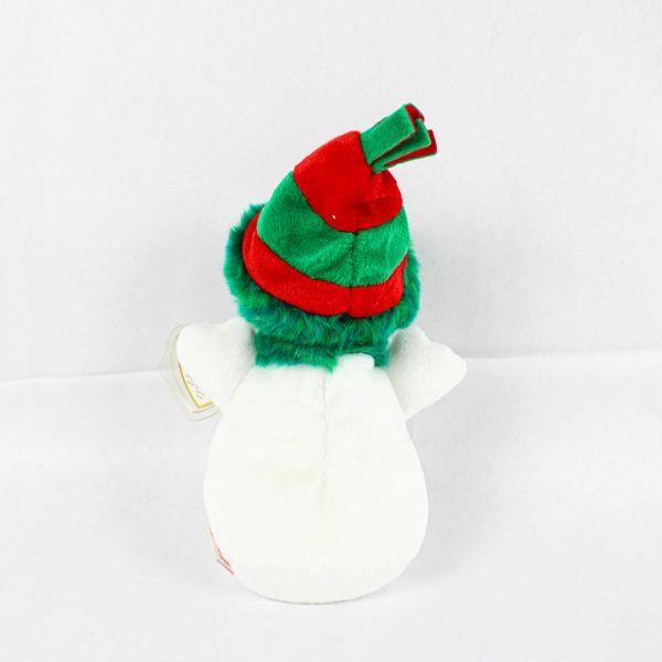 TY Beanie Baby Snowgirl 2000 White Snowman With Tag Plush Doll Toy