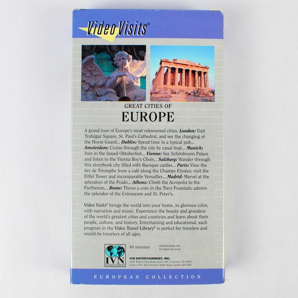 Video Visits: Great Cities of Europe VHS