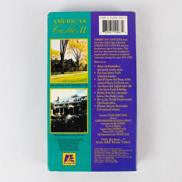 America's Castles II VHS Tape A&E