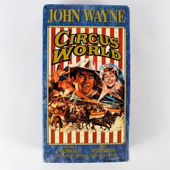 John Wayne Circus World VHS 1964 2 Tape Box