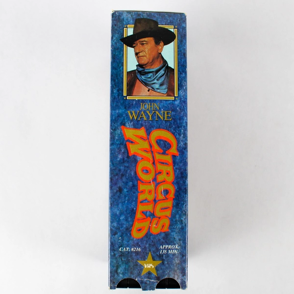 John Wayne Circus World VHS 1964 2 Tape Box