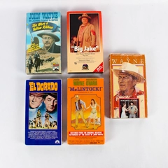 John Wayne VHS Lot: 5 Western VHS Tapes 1986-1993