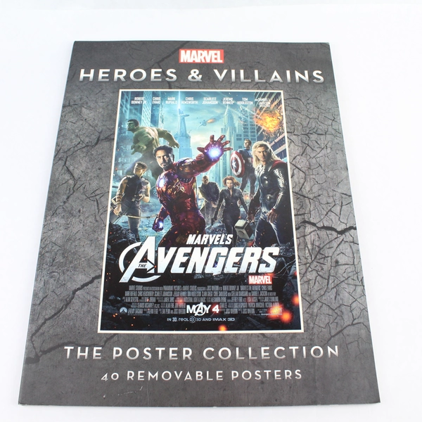Marvel Heroes and Villains The Poster Collection 40 Removable Posters Complete