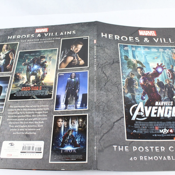 Marvel Heroes and Villains The Poster Collection 40 Removable Posters Complete