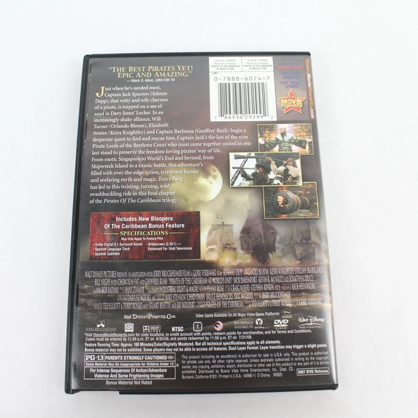 Pirates of the Caribbean: At World's End DVD 2007 Walt Disney - Good Condition