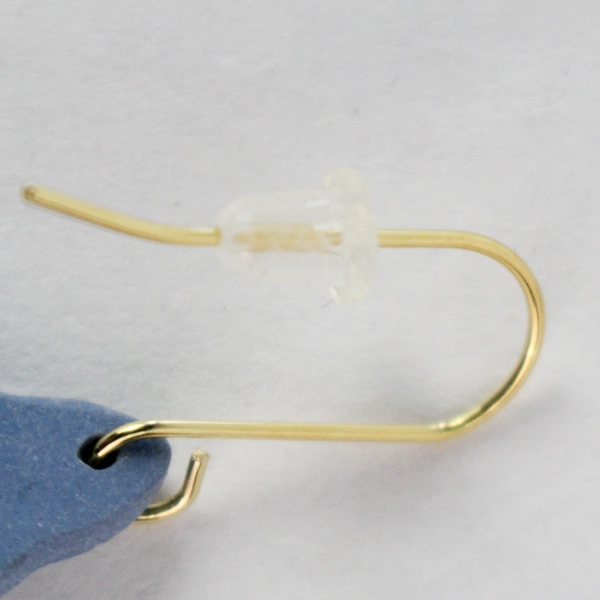 Handcrafted Blue Polka Dot Gnome Earrings - Unique & Whimsical Design