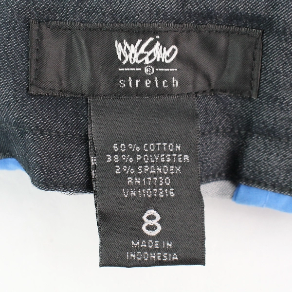 Mossimo Women's Size 8 Dark Gray Stretch Pleated Shorts - Pre-Owned