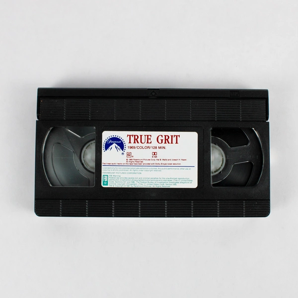 Lot of 3 John Wayne Western VHS Tapes Hondo True Grit and Rio Bravo