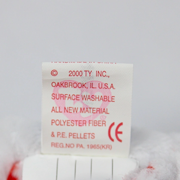 TY Beanie Baby Chinook 2000 Maple Leaf Red White Bear With Tag Plush Toy