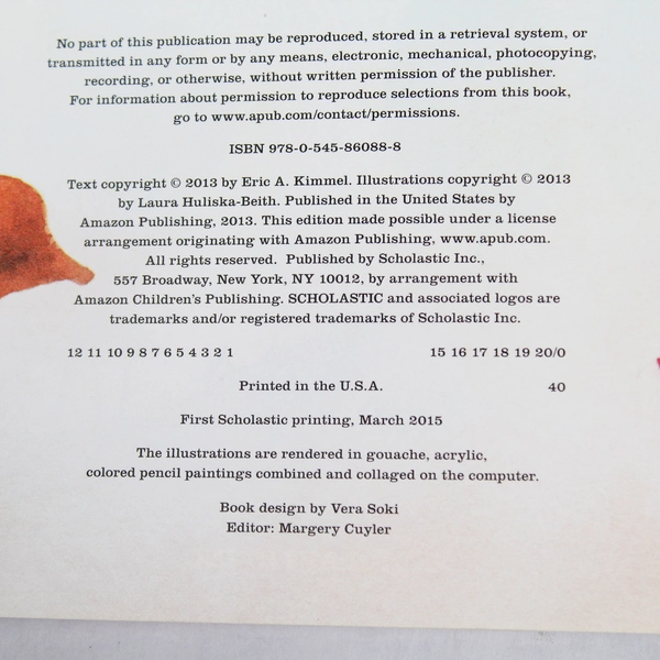 Little Red Hot Paperback by Eric A. Kimmel Scholastic 2013 Acceptable Condition