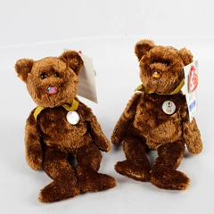 Lot of 2 TY Beanie Baby Champion 2002 USA & Germany Bears With Tags Plush Toys
