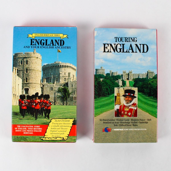 Lot of 2 England VHS Tapes Touring England and Your English Ancestry