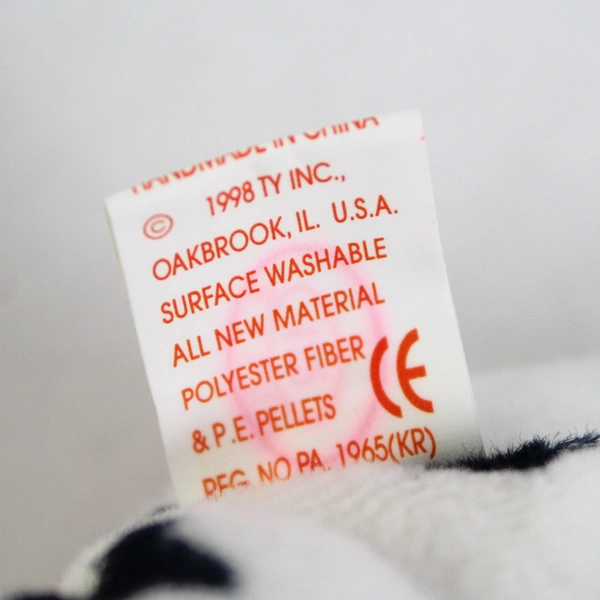 TY Beanie Babies 'Glory' Rare Error Tag 1998 Hang 1997 Plush Bear
